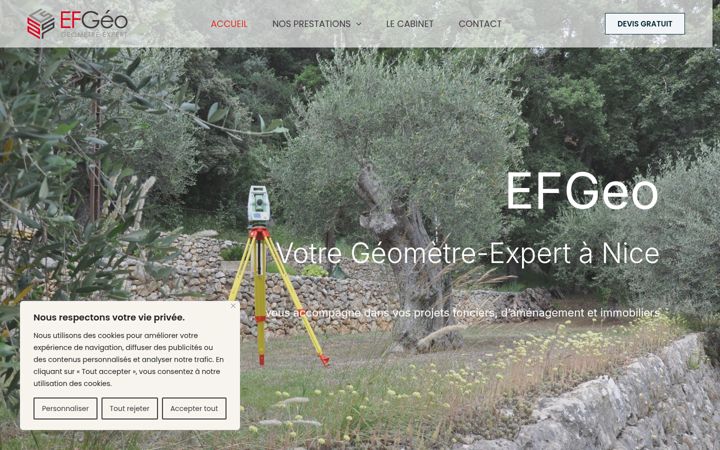 Captura de pantalla de efgeo.fr