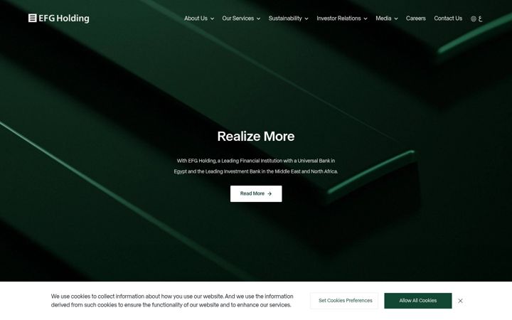 Screenshot of efghldg.com
