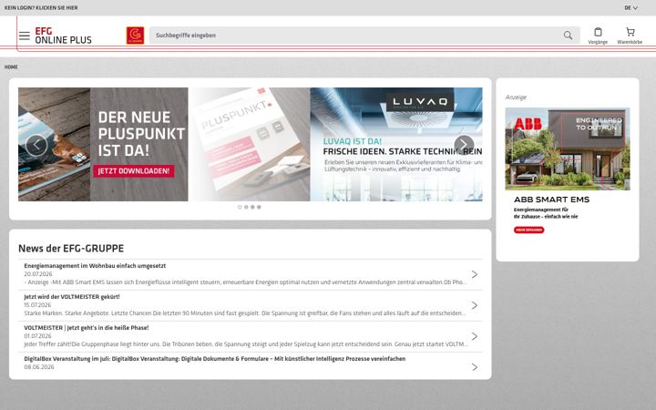 Screenshot of efgonlineplus.de