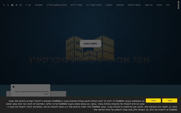 Screenshot of efi-aharon.co.il
