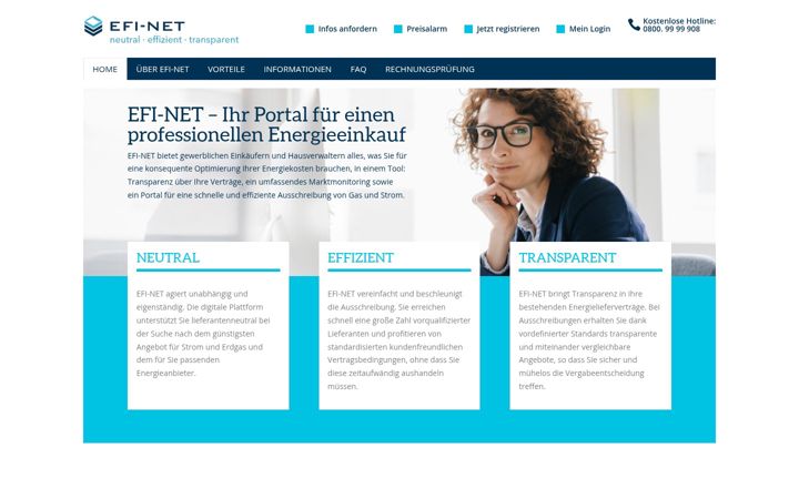 Screenshot di efi-net.de