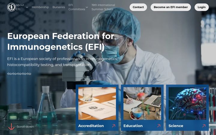 Screenshot of efi-web.org