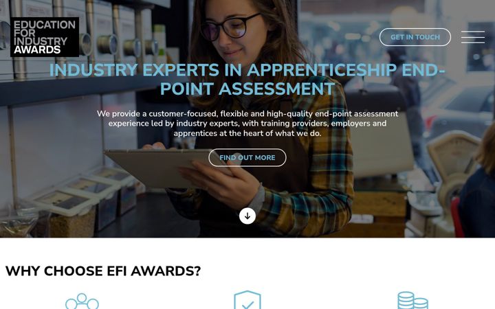 Screenshot of efiawards.co.uk