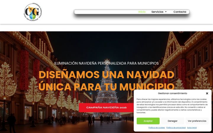Екранна снимка на eficienciacg.es