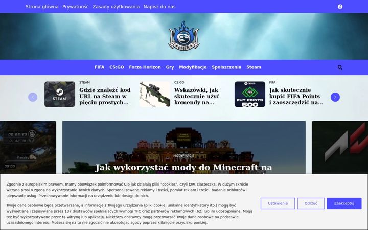 Screenshot van efifa.pl