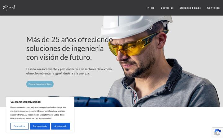 Screenshot of efimet.es