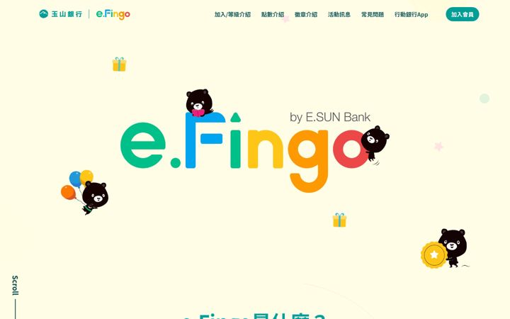 Screenshot of efingo.bank
