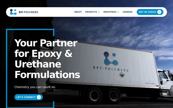 Screenshot of efipolymers.com