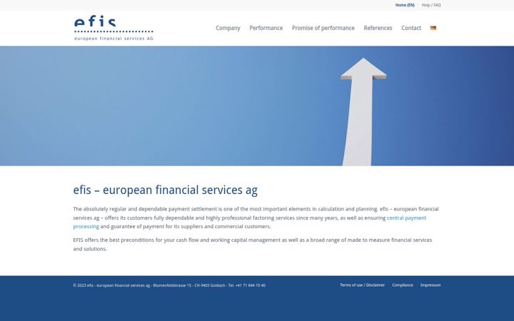 Screenshot of efis.ch