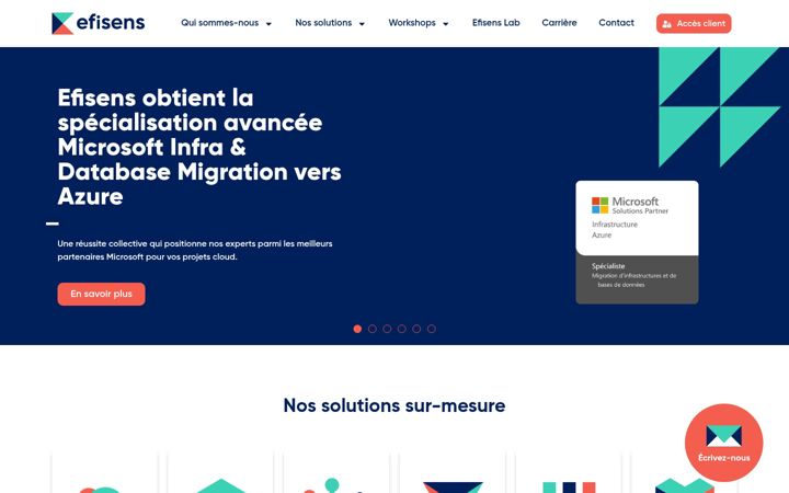Captura de pantalla de efisens.fr