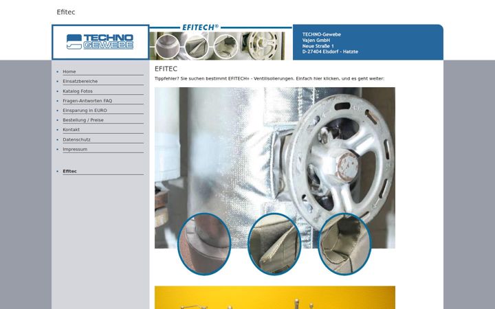 Screenshot of efitec.de