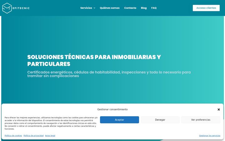 Screenshot of efitecnic.com
