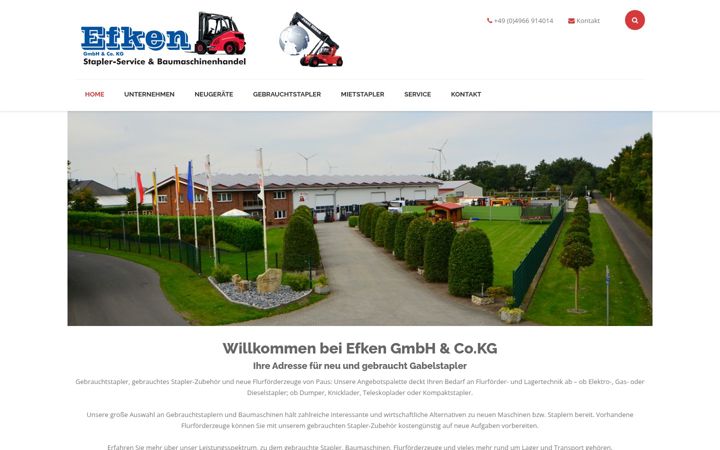 Screenshot of efken-stapler.de