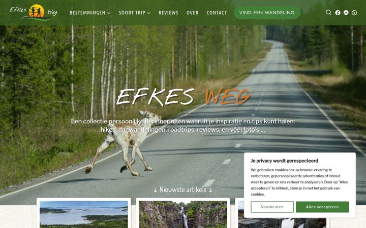 Screenshot of efkesweg.be