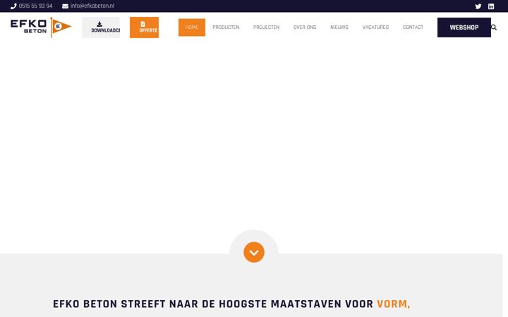 Screenshot ta' efkobeton.nl