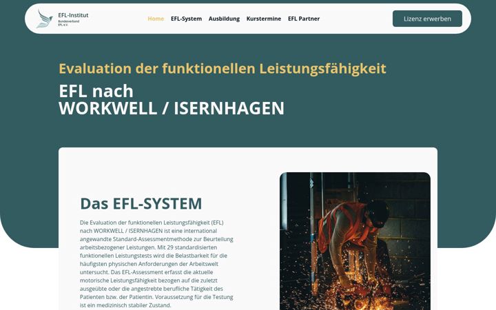 Screenshot of efl-institut.de