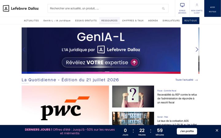 Screenshot of efl.fr