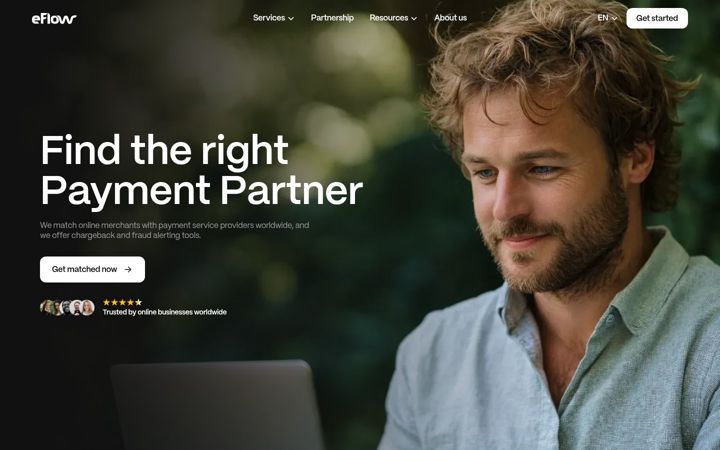 Screenshot of eflow.com