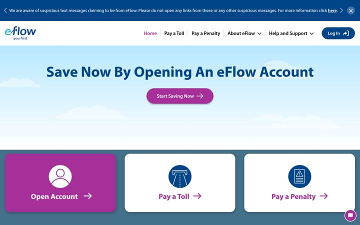 Screenshot of eflow.ie