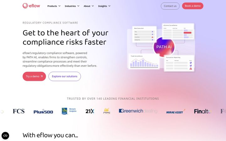 Screenshot of eflowglobal.com
