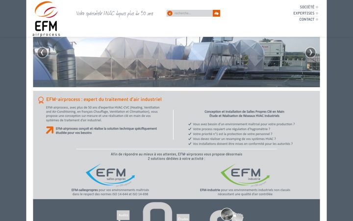 Snímek obrazovky efm-airprocess.fr