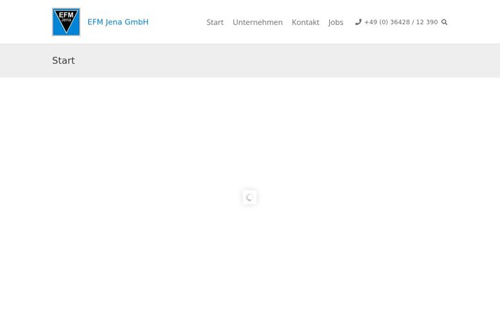 Screenshot of efm-jena.de
