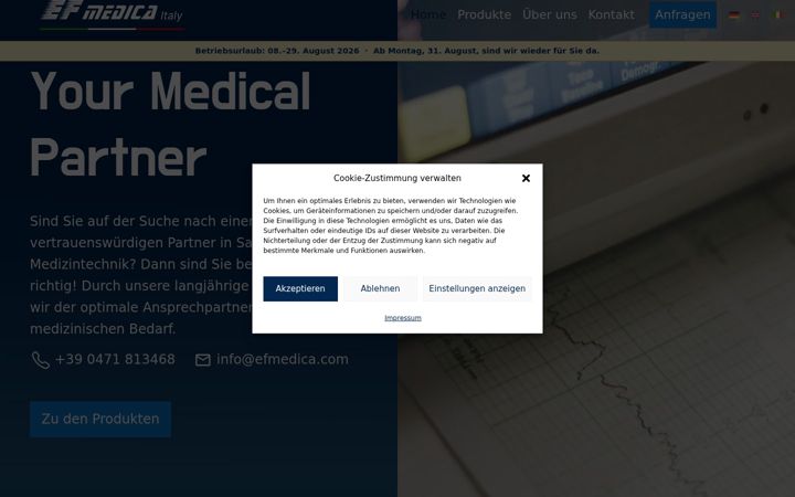 Screenshot of efmedica.com
