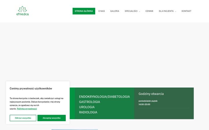 Screenshot van efmedica.pl