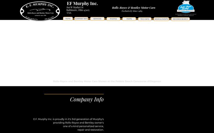 Screenshot of efmurphy.com