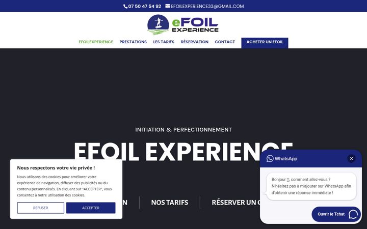 Snímek obrazovky efoilexperience.fr