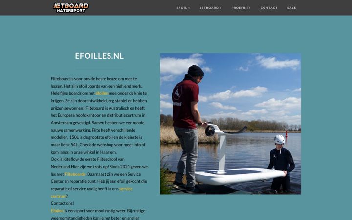 Screenshot ta' efoilles.nl