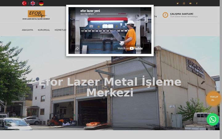 Screenshot of eforlazer.com