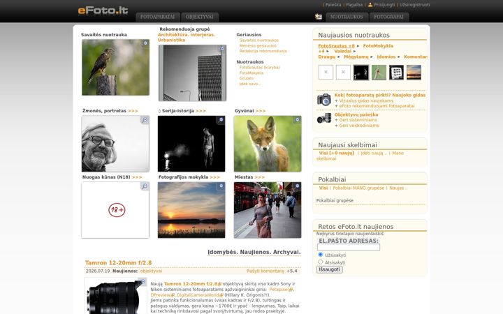 Screenshot of efoto.lt