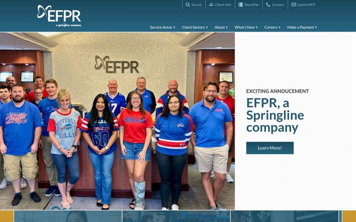 Screenshot of efprgroup.com