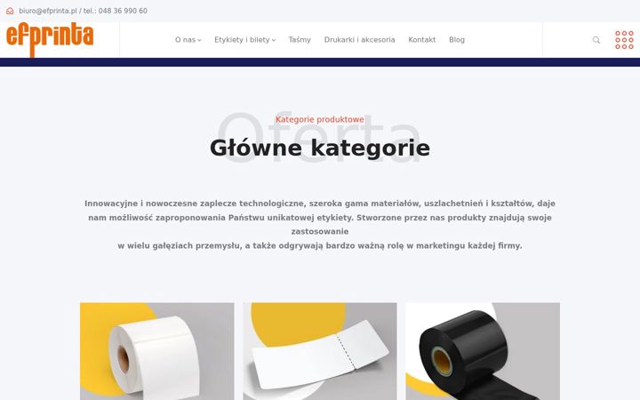 Screenshot van efprinta.pl