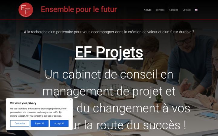 Screenshot of efprojets.com
