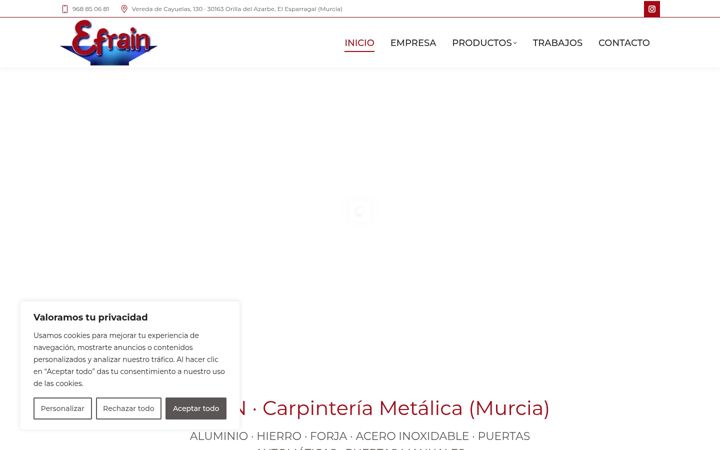 Screenshot of efrainmetal.es