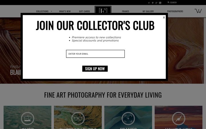 Screenshot of eframe.com