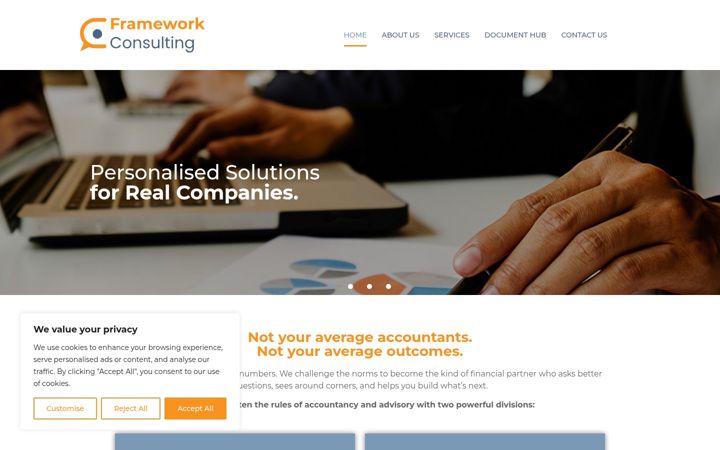 Képernyőkép: eframework.net