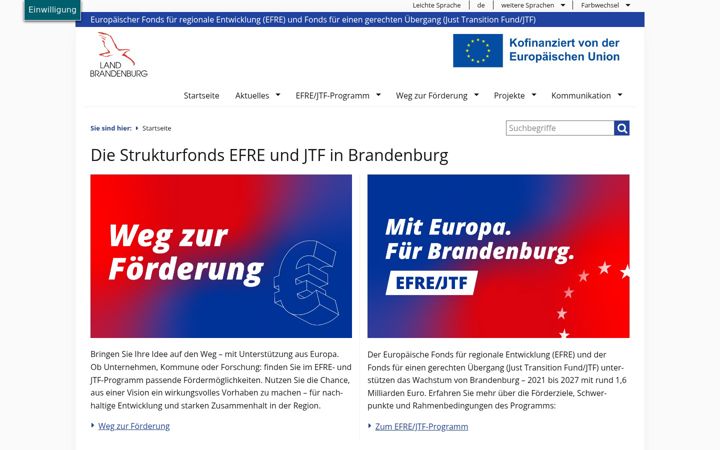 Képernyőkép: efre.brandenburg.de
