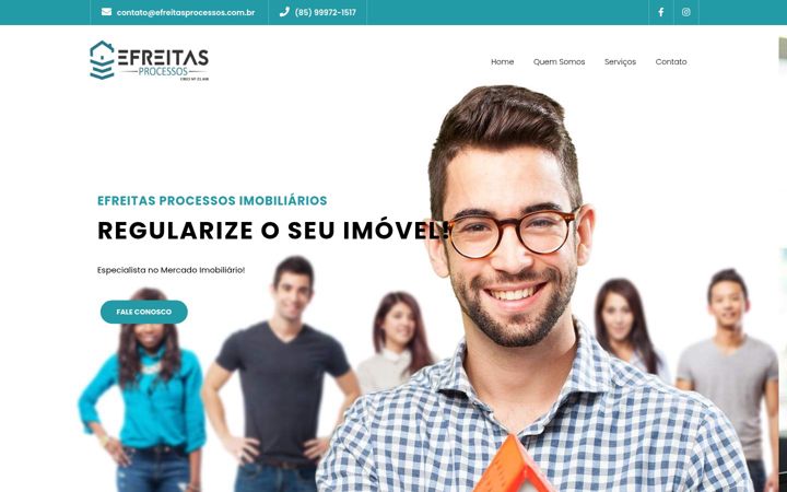 Snímek obrazovky efreitasprocessos.com.br