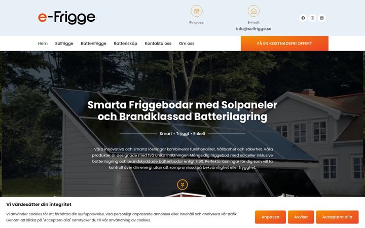 Captura de ecrã de efrigge.se