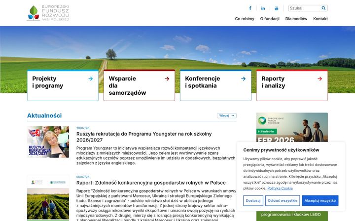Screenshot van efrwp.pl