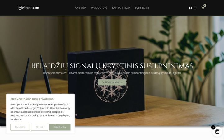Screenshot of efshield.com