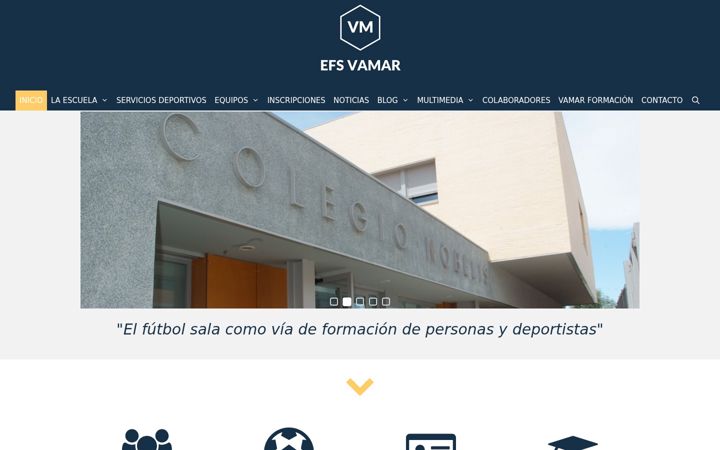 Screenshot of efsvamar.com