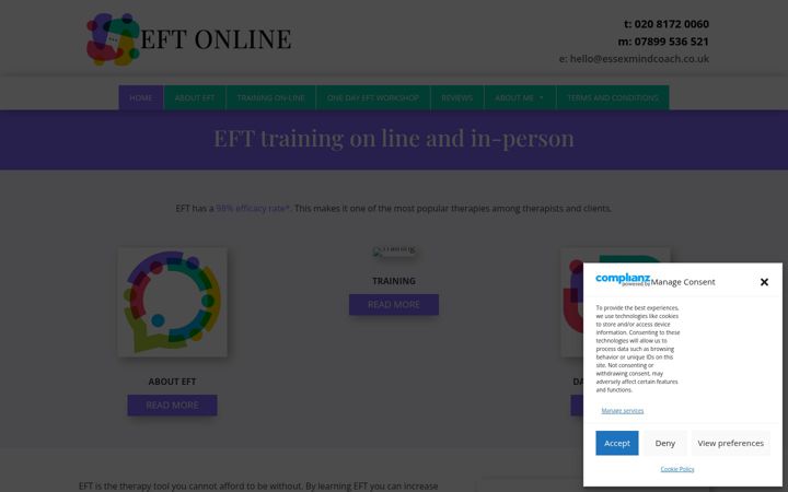 Screenshot of eft-online.co.uk