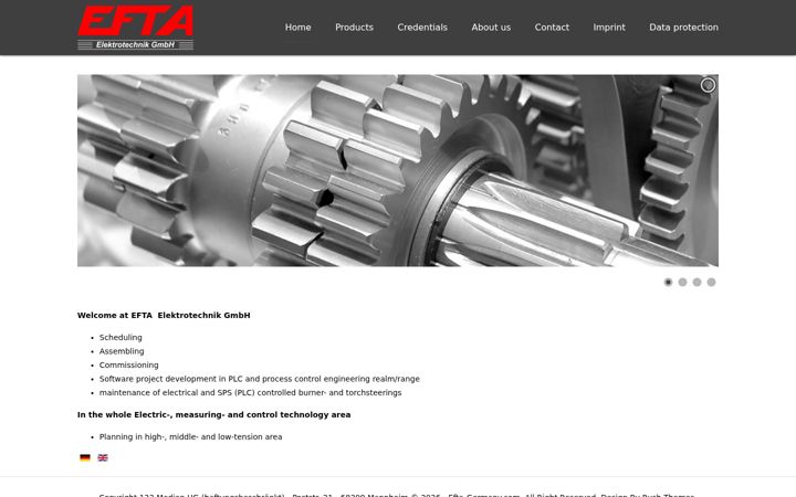 Screenshot of efta-germany.com
