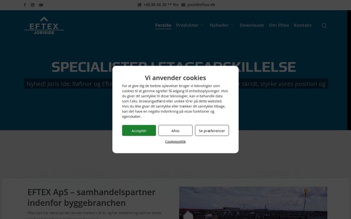 Ekraanipilt saidist eftex.dk