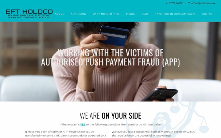 Screenshot of efthold.co.uk