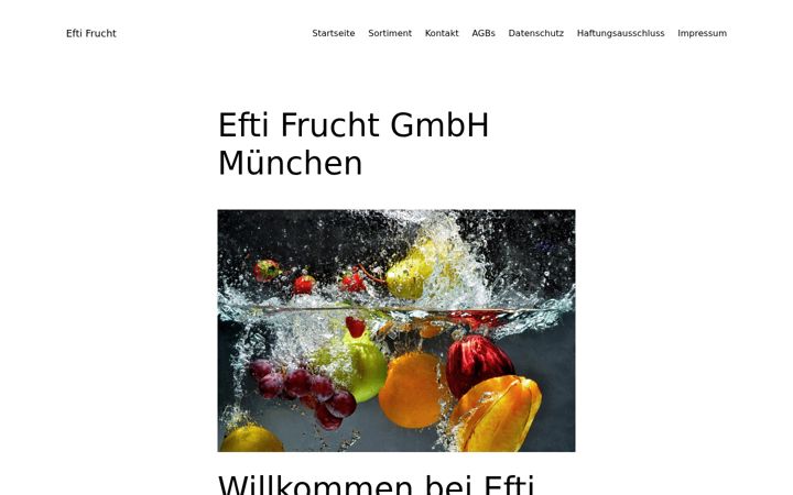 Screenshot von eftifrucht.de